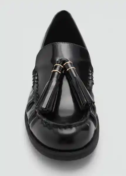 Zapatos Borla Negro Talla 38 Mujer Mango