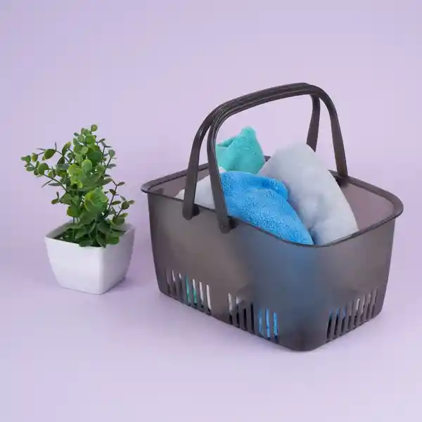 Cesta de Almacenamiento Serie Gris Miniso