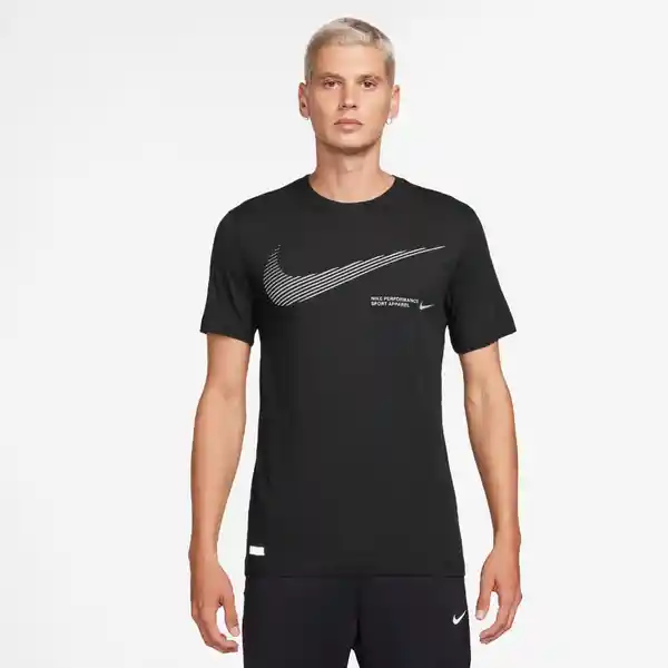 Nike Camiseta M Df Tee Flash Para Hombre Negro Talla XL