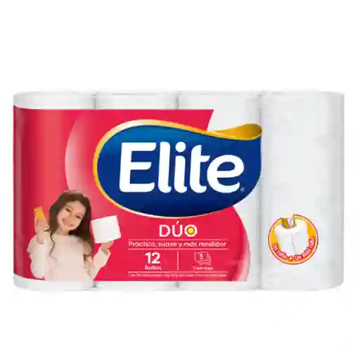 Elite Papel Higiénico Dúo Triple Hoja 