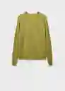 Jersey Serrano Verde Talla XL Mujer Mango