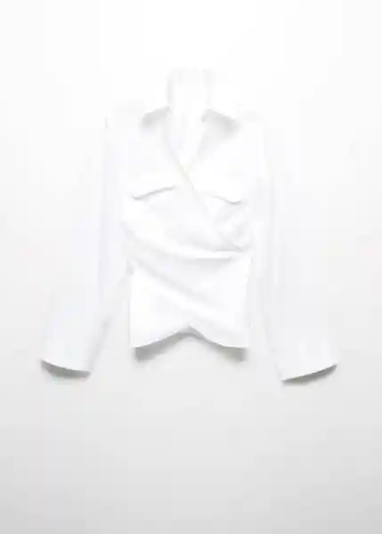 Camisa Marieta Blanco Talla S Mujer Mango