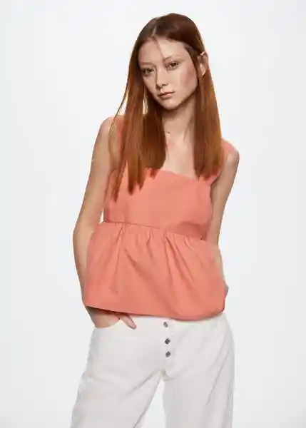 Top Miri-H Rosa Talla L Mujer Mango