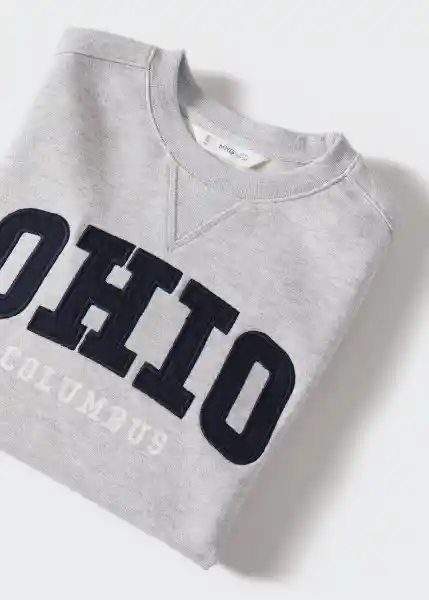 Sudadera Ohio Gris Medio Vigore Talla 10 Niños Mango