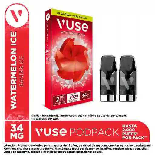 Vuse Go Vaporizador Pods Watermelon Ice (34 mg)