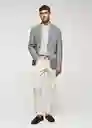 Blazer Americana Verner Gris Talla 50 Hombre Mango
