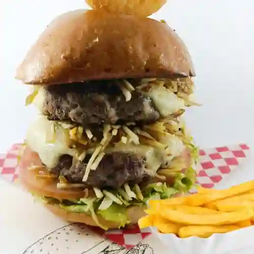 Combo Hamburguesa Doble Res