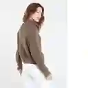  Saco Tejido Andi Mujer Gris Nogal Oscuro Talla L Naf-Naf 