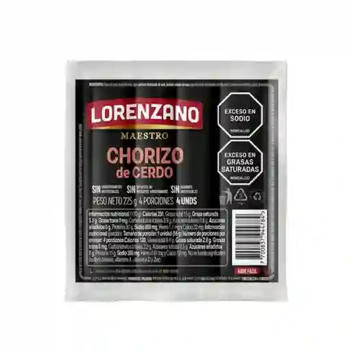 Lorenzano Chorizo Cerdo Maestro