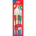 Pincel Ergonomico Estuche X 4 Unidades Faber Castell