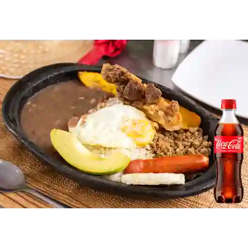 Combo Bandeja Paisa + Coca Cola Original 400ml