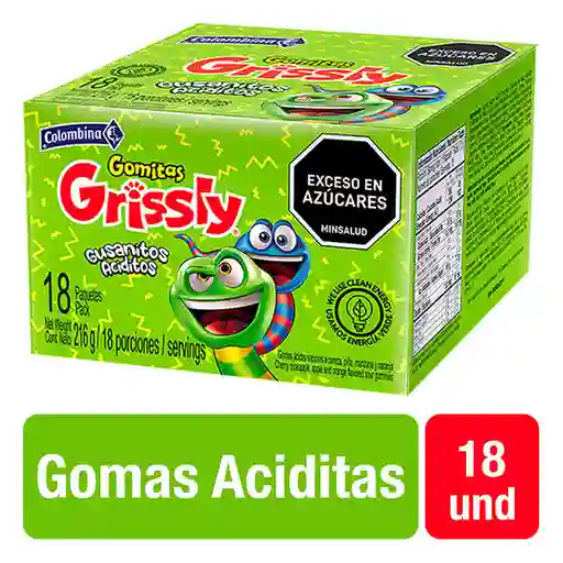 Grissly Gomitas Aciditas (18pl/18/12g)