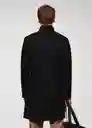 Abrigo Funnel Negro Talla XS Hombre Mango