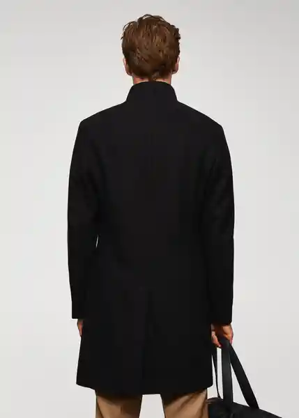 Abrigo Funnel Negro Talla XS Hombre Mango