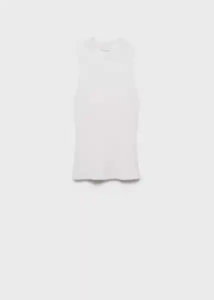 Top Albert Offwhite Talla M Mujer Mango