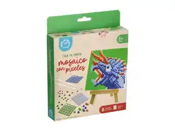 Juego Didactico Mosaico Mini Pixel Cuadrado Dinosaurio Casaideas