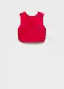 Top Creta Rojo Talla M Mujer Mango