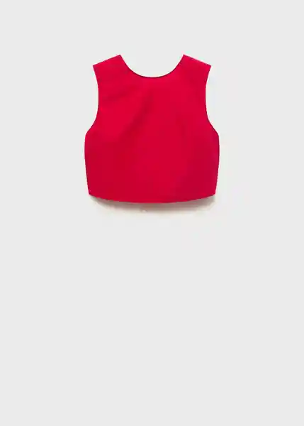Top Creta Rojo Talla M Mujer Mango