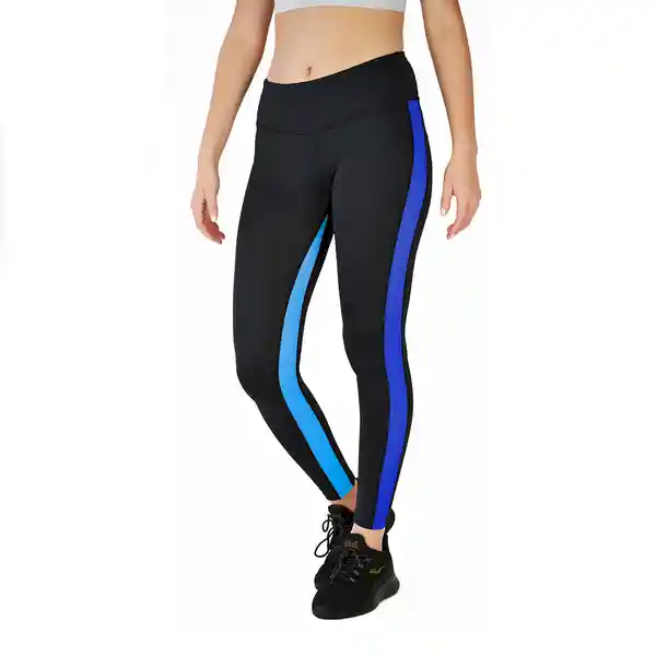 Everlast Leggings Insignia Femenino Negro Azul Talla L