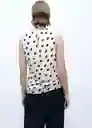 Blusa Adela Offwhite Talla S Mujer Mango