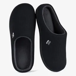 Rockdove Pantuflas Para Mujer Org Gris Negro L