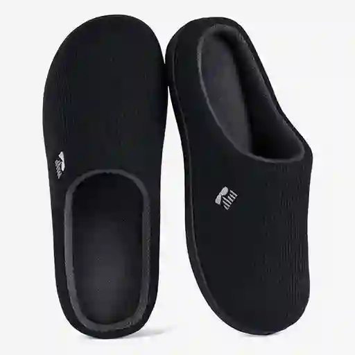 Rockdove Pantuflas Para Mujer Org Gris Negro L