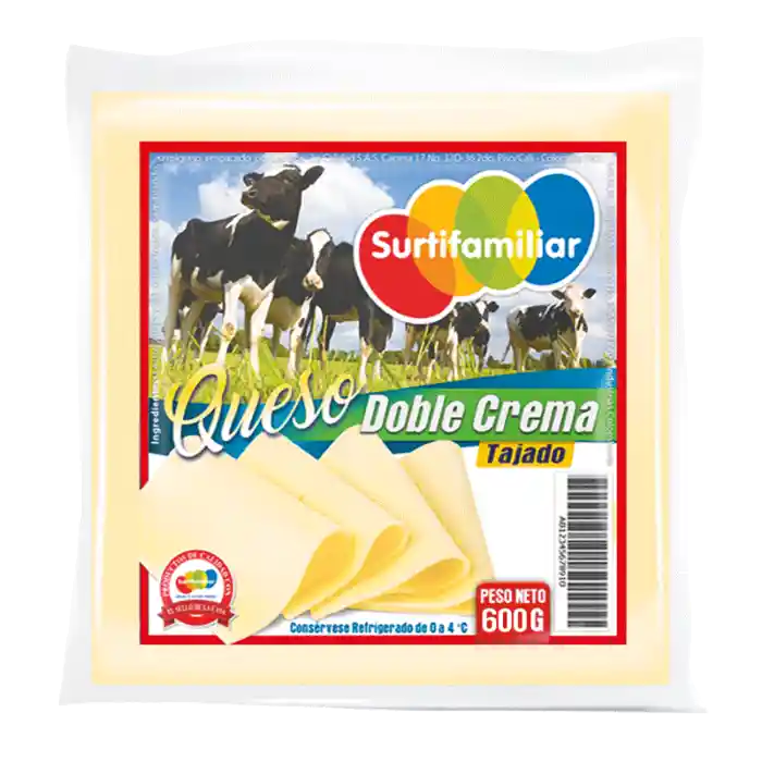 Surtifamiliar Queso Doble Crema Tajado