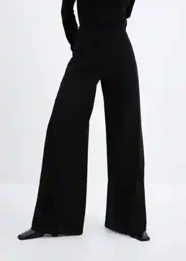 Pantalón Justo Negro Talla 32 Mujer Mango