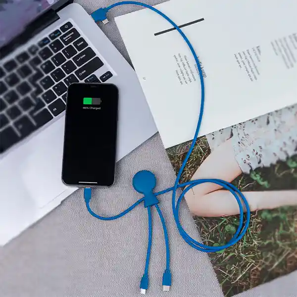 Xoopar Cable Usb Mr Bio Largo Azul