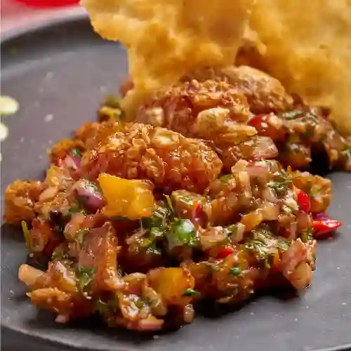 Ceviche de Chicharrón Carnudo con Limón