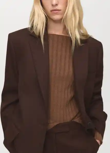 Jersey Flurry Chocolate Talla M Mujer Mango