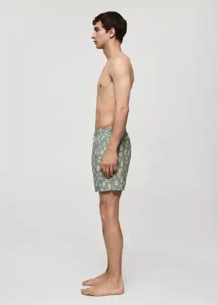 Short Bañador Papaya Khaki Talla M Hombre Mango