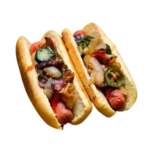 Perro Cochinito Silbando con Jalapeño