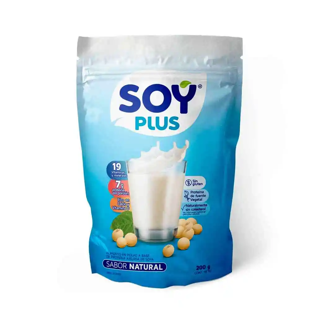 Soy Plus Alimento en Polvo a Base de Soya Sabor Natural