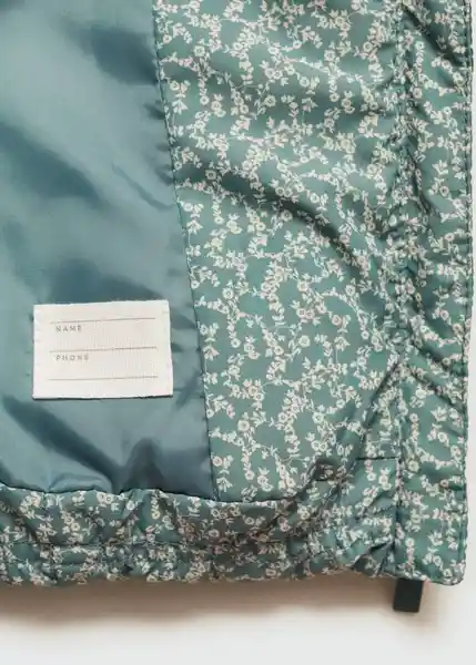 Abrigo Anorak Elisa Verde Pastel Talla 66 Niñas Mango