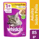 Whiskas Alimento para Gato Adulto 1+ Años Sabor Pollo en Salsa