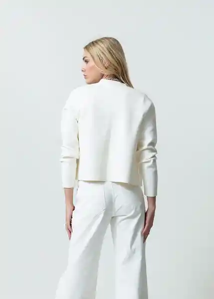 Saco Tejido Mujer Crudo Puro Claro Talla M 582G036 Naf Naf