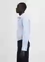 Camisa Masnou Celeste Talla S Hombre Mango