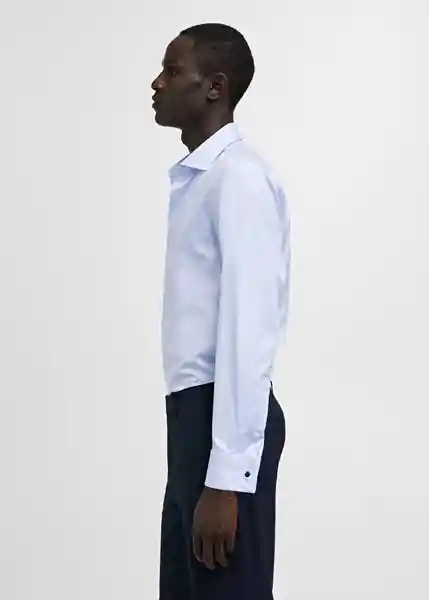 Camisa Masnou Celeste Talla S Hombre Mango