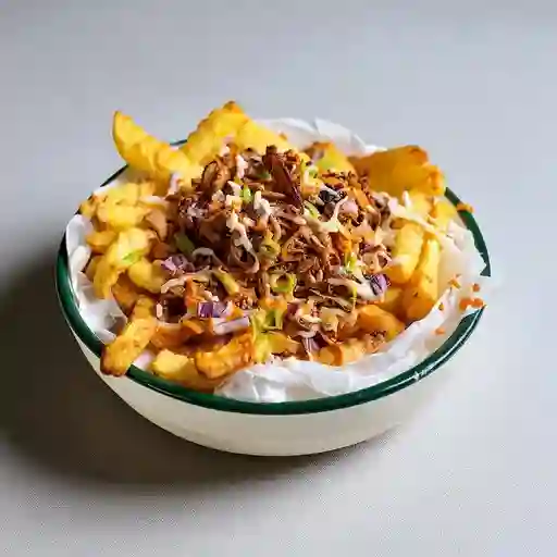 2 Bbq Piggy Fries Medium con 2 Gaseosas