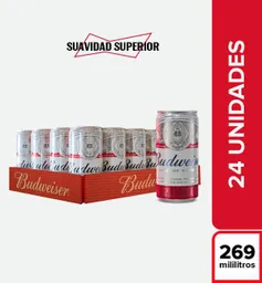 Budweiser Cerveza 269ml Pack Con 24 Unidades