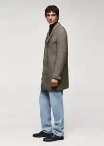 Abrigo Salford Marrón Talla L Hombre Mango