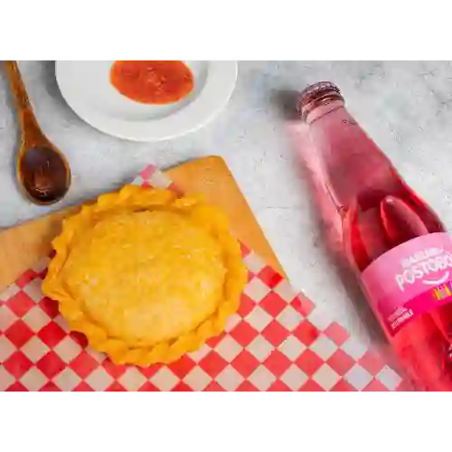 Pastel con pollo y papa