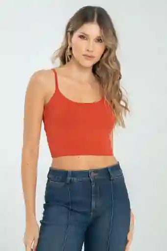 Crop Top Tiras Malibu Color Cobre Talla S Ragged