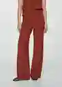 Pantalón Matilda Terracota Talla S Mujer Mango