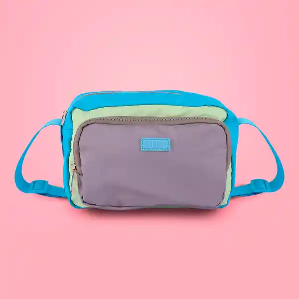 Bolso Crossbody Serie Bloques de Color Verde Miniso