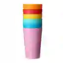 Miniso Set de Vasos Portatil Colores Mixtos
