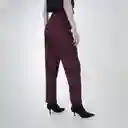 Pantalón Recto Pretina Asimétrica Rojo 6 Fuera de Serie
