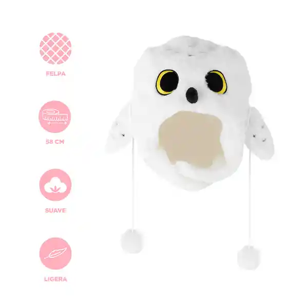 Sombrero de Peluche Serie Harry Potter Hedwig Miniso