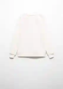 Buzo Sudadera Dublini Off White Talla 10 Niñas Mango